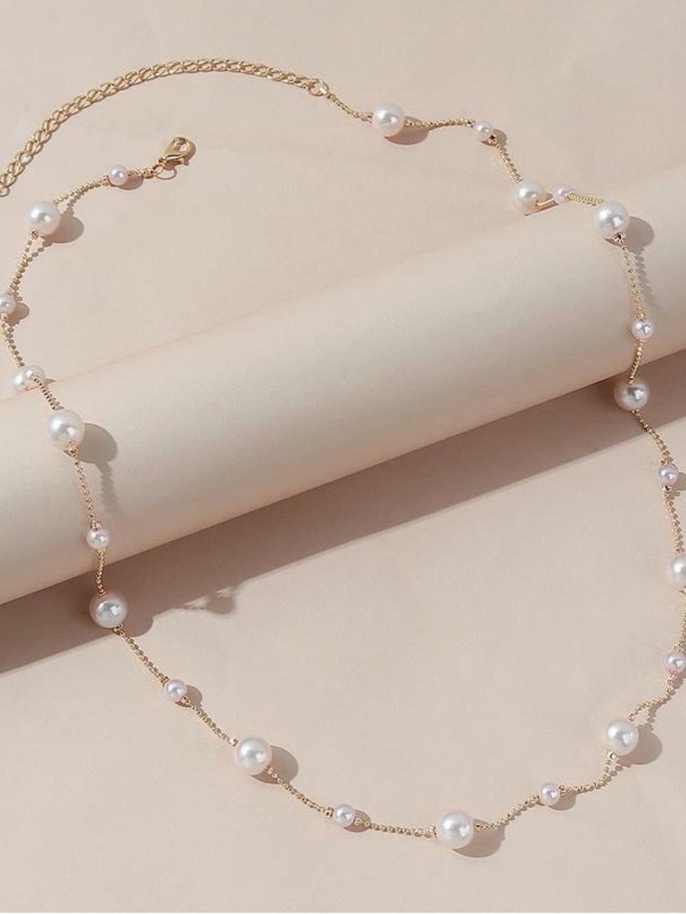 Dainty Pearl Stone Choker Necklace